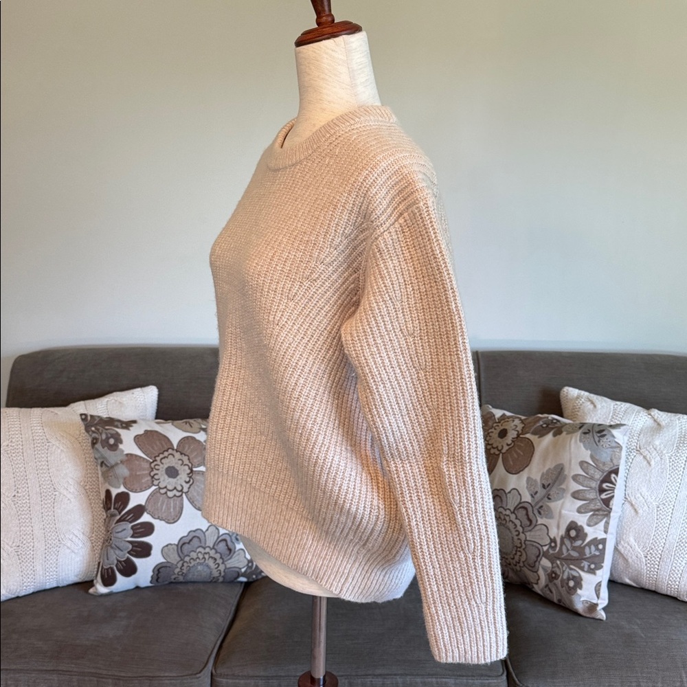 Athleta Beige/Oatmeal color Ribbed Knit Sweater - Picture 9 of 10